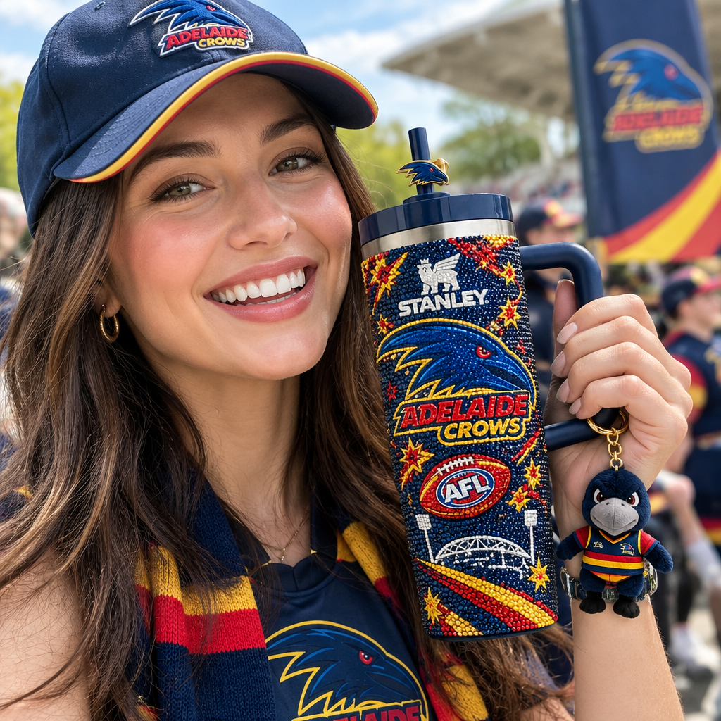 Adelaide Crows 40oz Tumbler With Handle TTNL